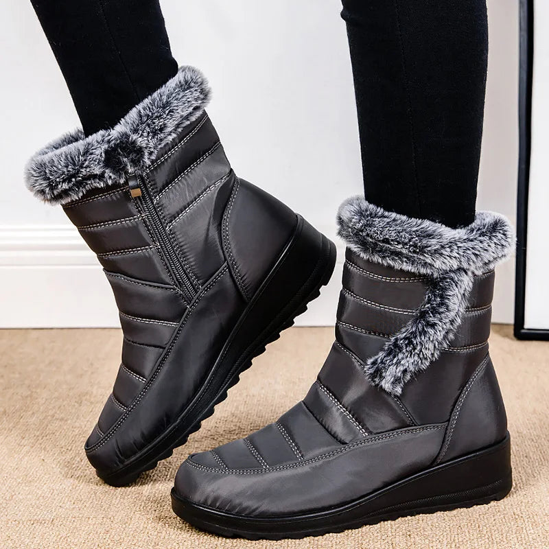 Dicke Plüsch Damen Schuhe Schneestiefel