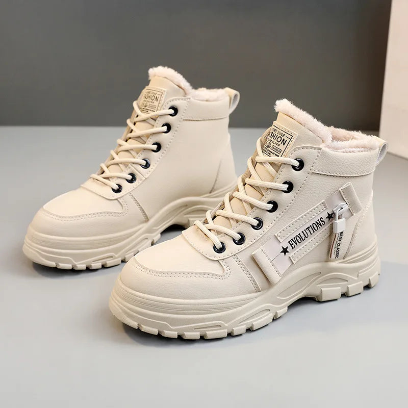 Lässige warme High-Top-Schuhe