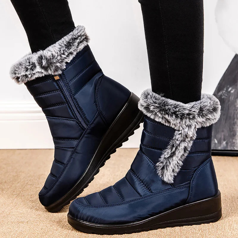 Dicke Plüsch Damen Schuhe Schneestiefel